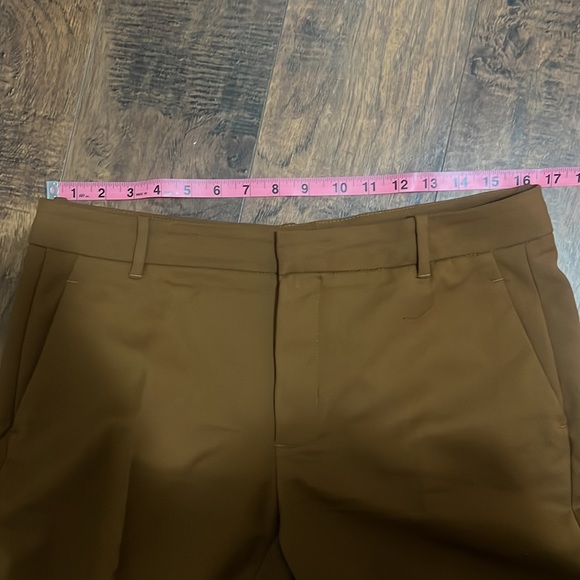Zara Brown Trouser Dress Pants Cropped Ankle Petite - Picture 4 of 6